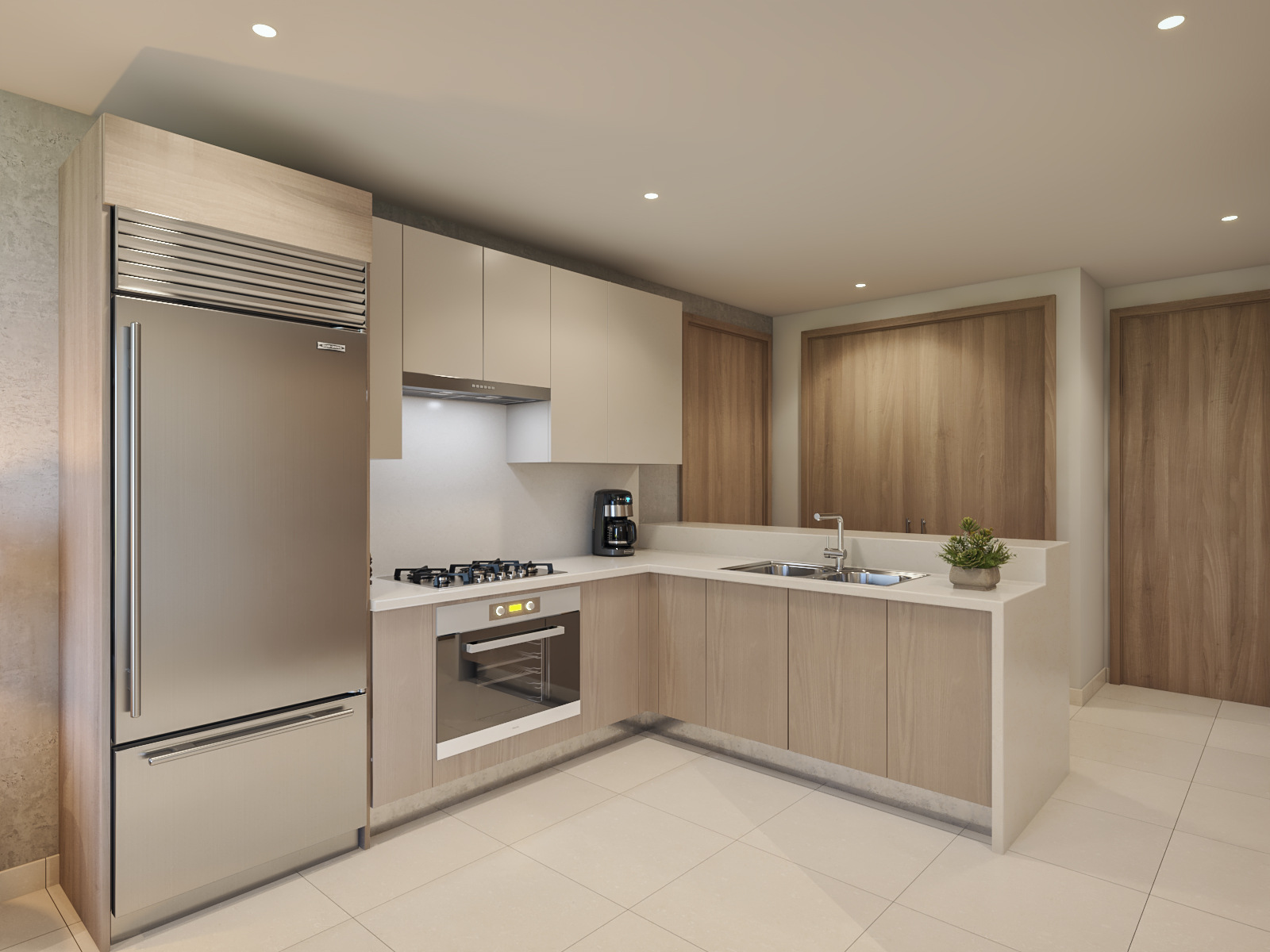Kitchen of an Ágata apartment