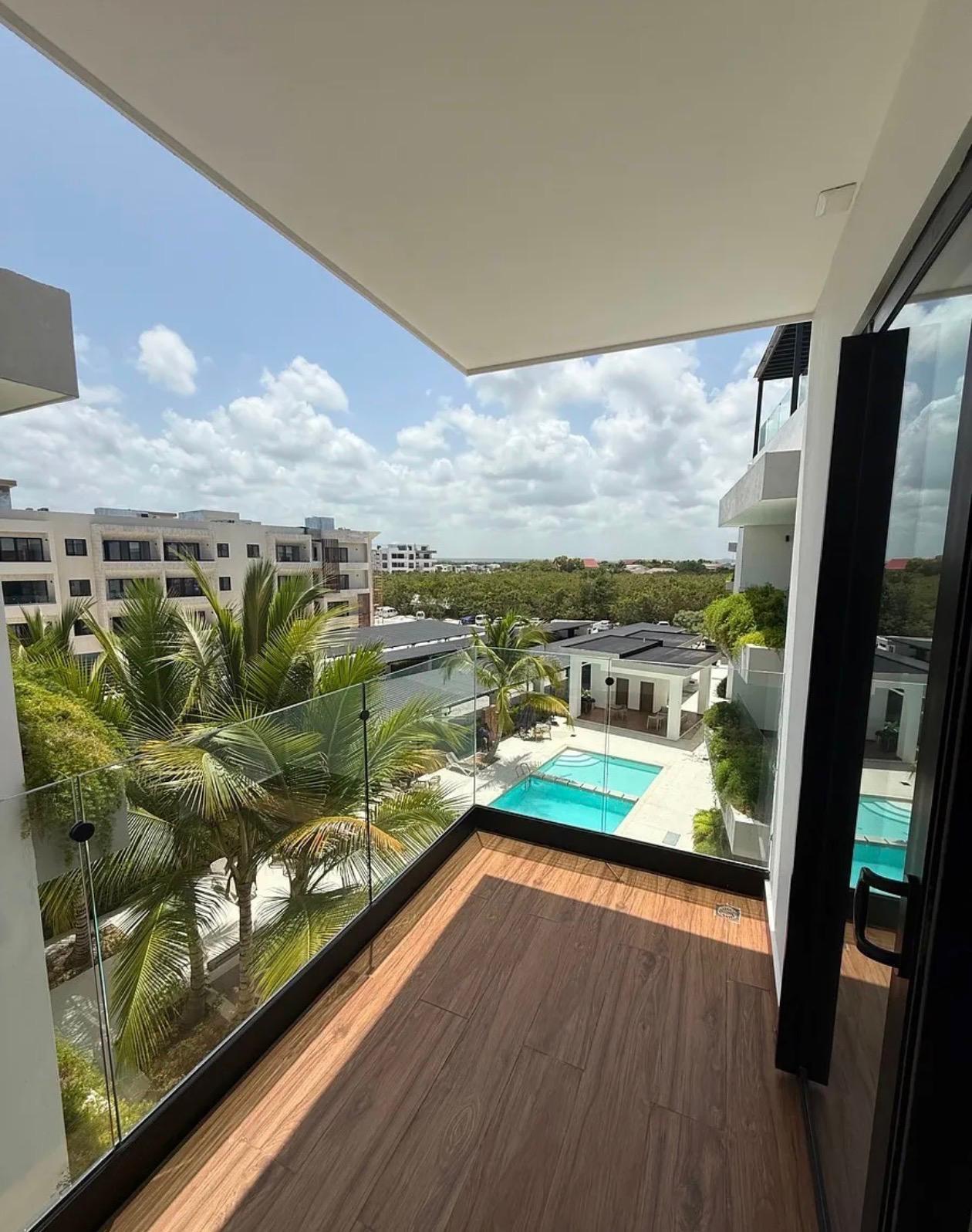 Harmony Lounge C-402 balcony with pool view